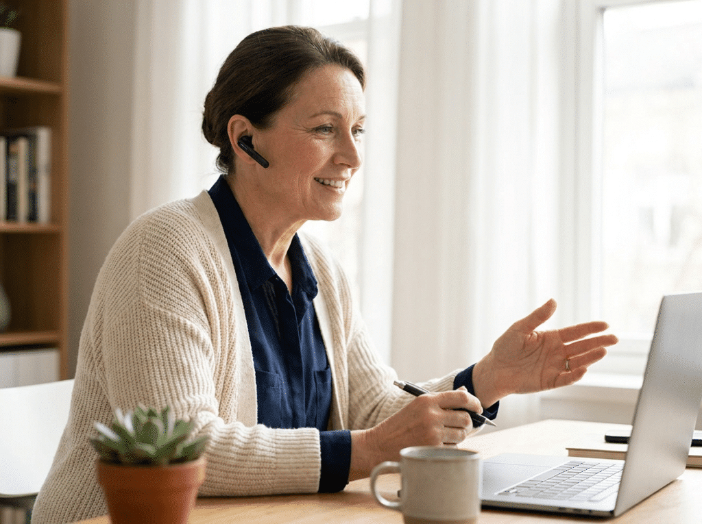 A Vanguard care coordinator ready to help Maryland families by phone